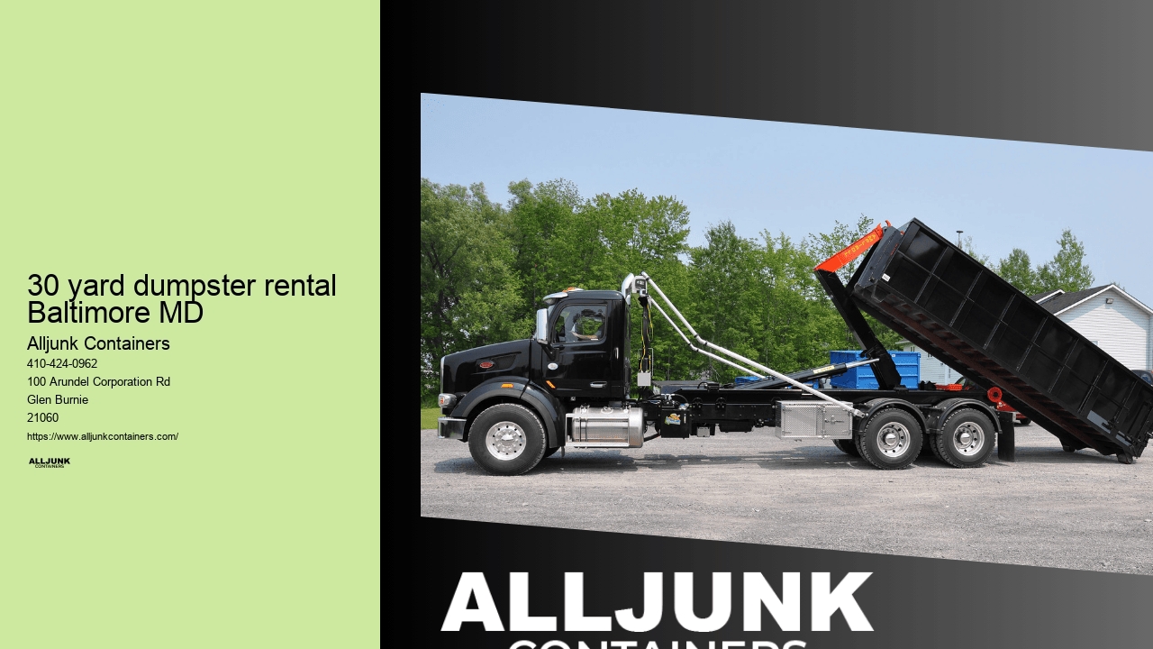 30 yard dumpster rental Baltimore MD