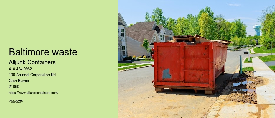 Dumpster pick-up service