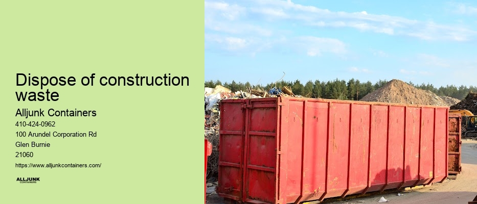 Dumpster rental  Baltimore  MD