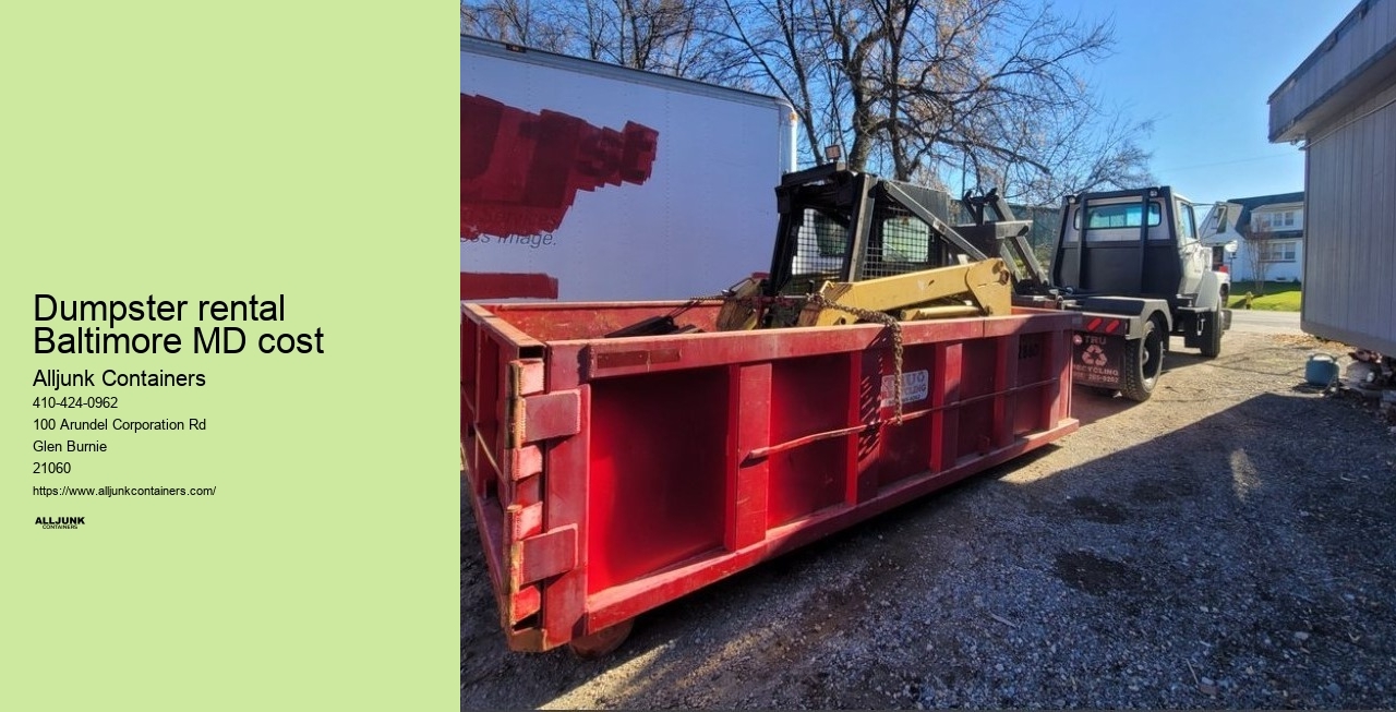 Yard waste dumpster