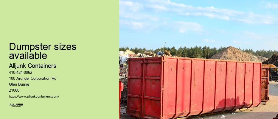 Cheap dumpster rentals Baltimore MD