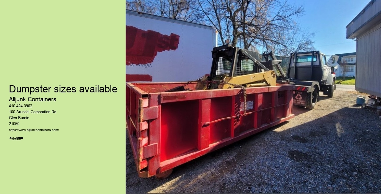 Dumpster rental Baltimore MD