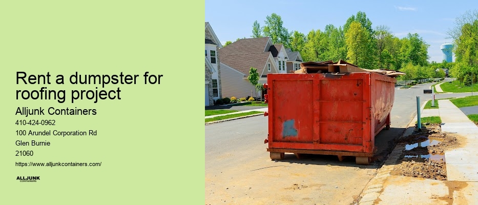 Dumpster rental in Baltimore MD