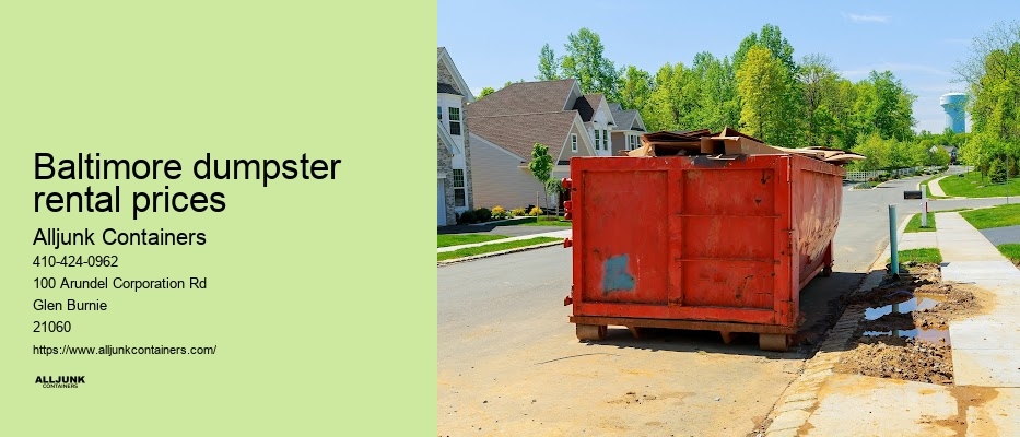 Temporary dumpster rental